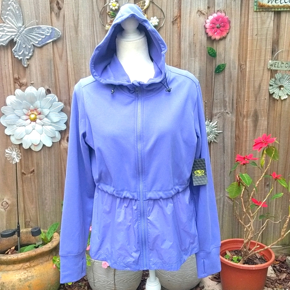 NEW! Lavender windbreaker/woven jacket